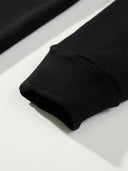 Customizable Men's Streetwear Hoodie - Black YOU DESIGN HERE Print