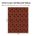Cozy Red Black Geometric Pattern Blanket Warm