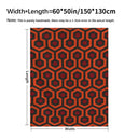 Cozy Red Black Geometric Pattern Blanket Warm