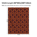 Cozy Red Black Geometric Pattern Blanket Warm