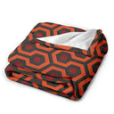 Cozy Red Black Geometric Pattern Blanket Warm