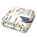 Soft Light Pink Blanket Grandma & Grandson with "A mi Nieto" Message