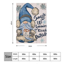 Cozy Blue Gnome Blanket Quick to Retain Heat