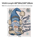 Cozy Blue Gnome Blanket Quick to Retain Heat