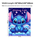 Blue Stitch Cozy Blanket Warm Quick Heat Retention
