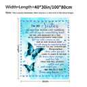 Soft Blue Butterfly Cushion Blanket Cozy & Practical