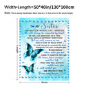 Soft Blue Butterfly Cushion Blanket Cozy & Practical