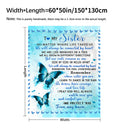 Soft Blue Butterfly Cushion Blanket Cozy & Practical
