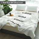 Customizable Flannel Blanket - Upload Your Photo