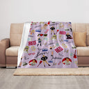 Soft & Cozy Lavender Blanket Perfect for Comfort, Travel