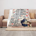 Soft Light Pink Blanket Grandma & Grandson with "A mi Nieto" Message