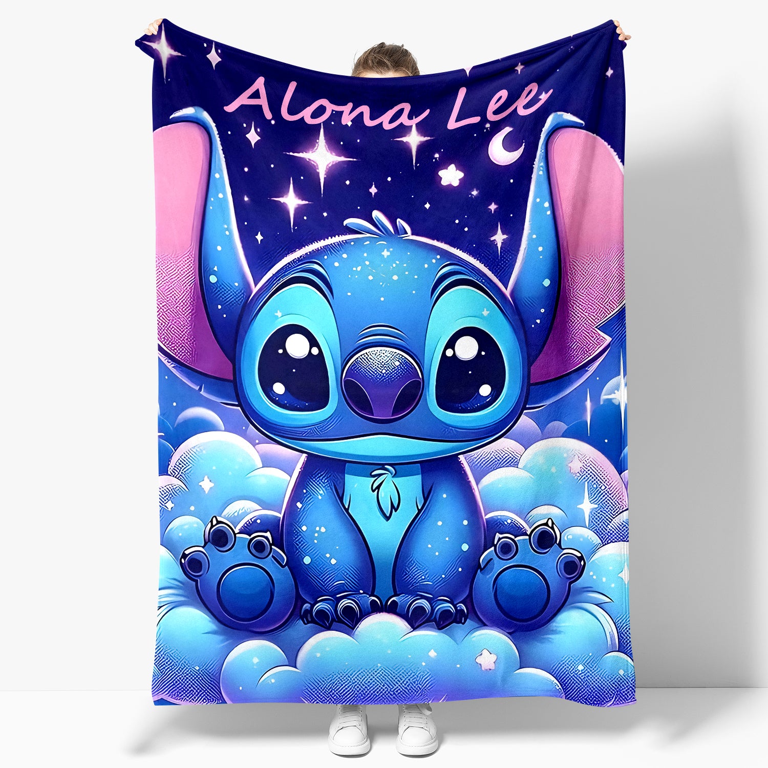 Blue Stitch Cozy Blanket Warm Quick Heat Retention