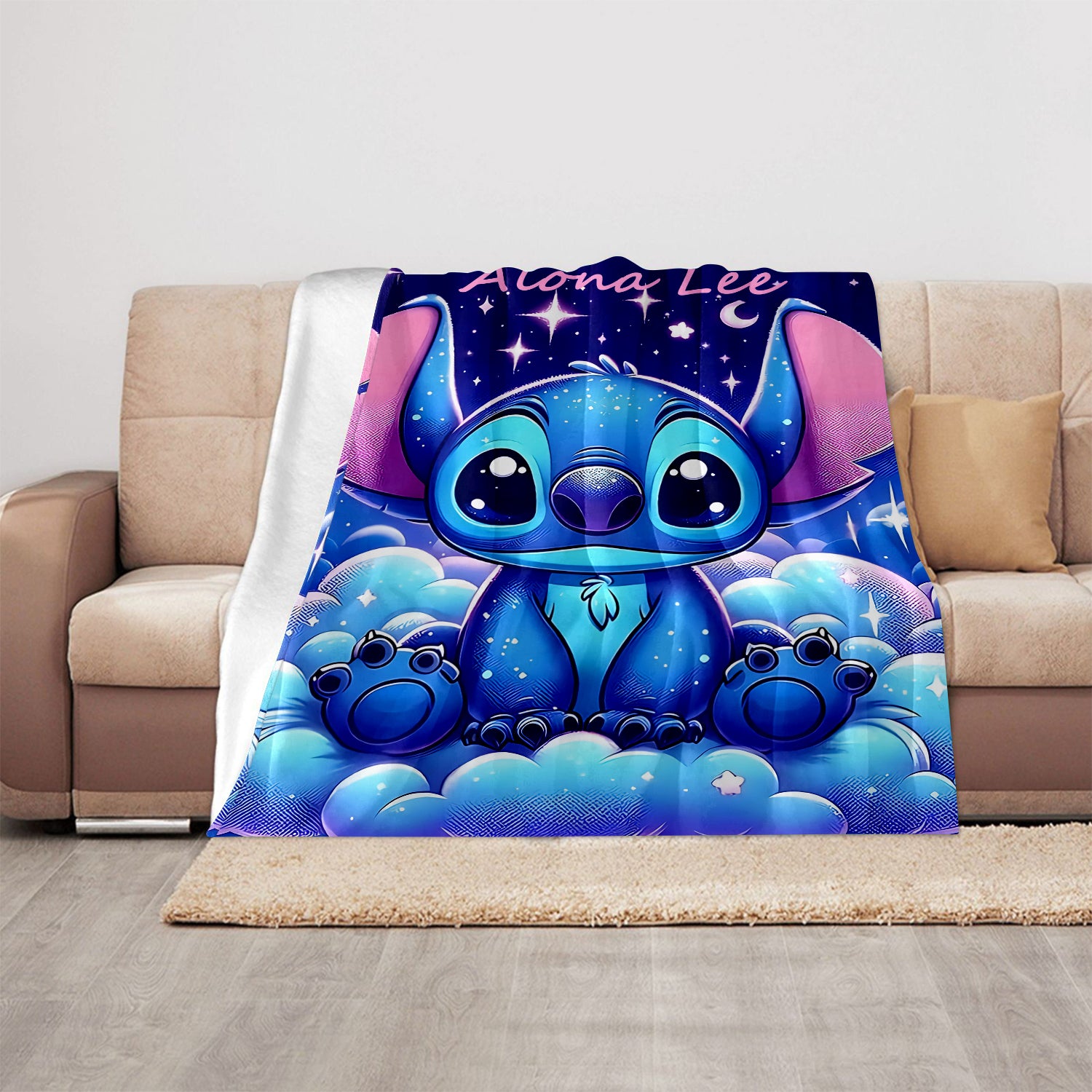 Blue Stitch Cozy Blanket Warm Quick Heat Retention