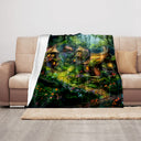 Fairy Tale Forest Cottage Blanket Quick Heat Retention