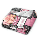 Pink Pig Cartoon Blanket Soft & Cozy Throw