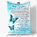 Soft Blue Butterfly Cushion Blanket Cozy & Practical