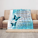 Soft Blue Butterfly Cushion Blanket Cozy & Practical