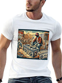 Mens Graphic T-Shirt 100 Cotton All Seasons