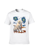 Mens Graphic T-Shirt 100 Cotton Heavyweight Cotton Loose