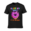 Custom Funny Donut Birthday T-Shirt for Men and Women