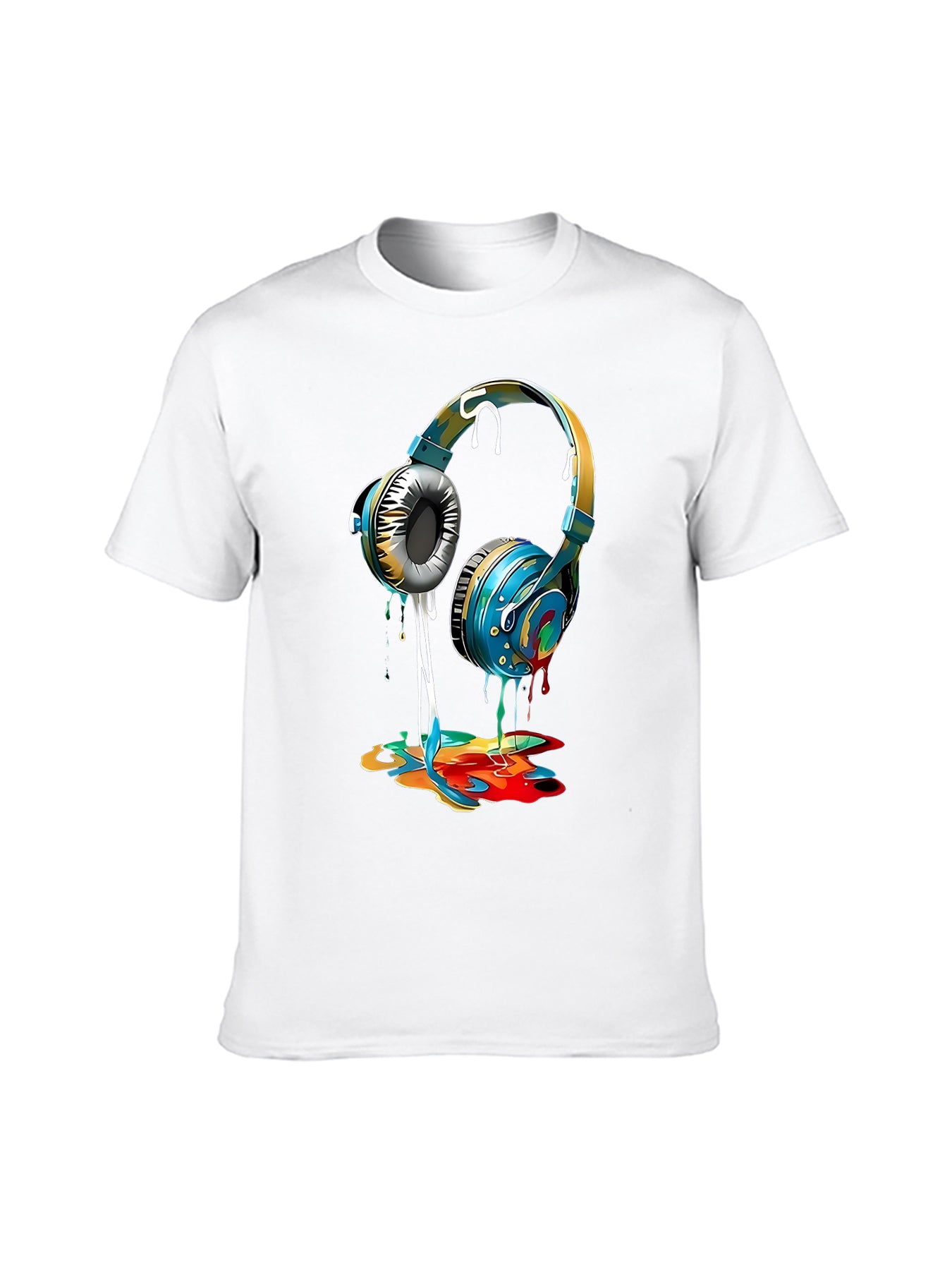 Black Loose Fit Cotton Custom T-Shirt for Men