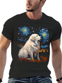 Mens Graphic T-Shirt 100 Cotton Heavyweight Cotton Loose