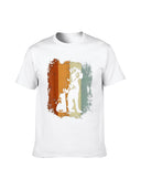 Mens T-Shirt Vintage Dog Graphic Black & White