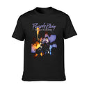 Men’s Graphic Cotton T-Shirt Purple Rain Album Art