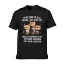 Men's Graphic T-Shirt Cat Lover Humor Design