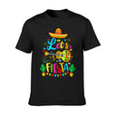 Men's 100% Cotton Graphic T-Shirt with Vibrant Fiesta Design