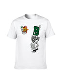 Men's Graphic T-Shirt Black with White Logo Casual Style