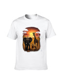 Vibrant Wildlife Graphic T-Shirt Casual Urban Style