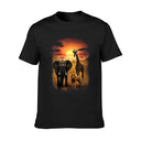 Vibrant Wildlife Graphic T-Shirt Casual Urban Style