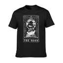 Men’s Cotton Graphic T-Shirt Black The Moon Tarot Design