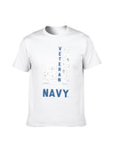 Men's American Flag Graphic T-Shirt Navy Veteran Design