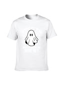 Mens 100% Cotton Graphic T-Shirt White Casual Urban Style