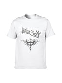 Men's 100% Cotton Graphic T-Shirt Loose Fit Black & White Design