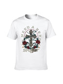 Men's 100% Cotton Graphic T-Shirt Loose Fit Casual & Versatile