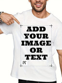 Personalized Custom Men's T-Shirt, Casual Pure Cotton Short Sleeve Printed Tee. Graduation Season