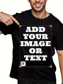 Personalized Custom Men's T-Shirt, Casual Pure Cotton Short Sleeve Printed Tee. Graduation Season