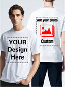Customizable Black T-Shirt with "YOUR Design Here" Text